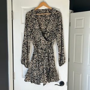 Quiz leopard print dress size US14